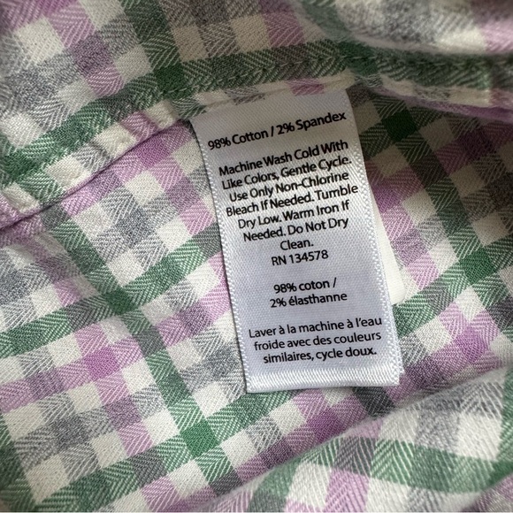 Vineyard Vines Classic Fit Tucker Shirt Button Up Collar Long Sleeve Check XXL - Picture 8 of 9